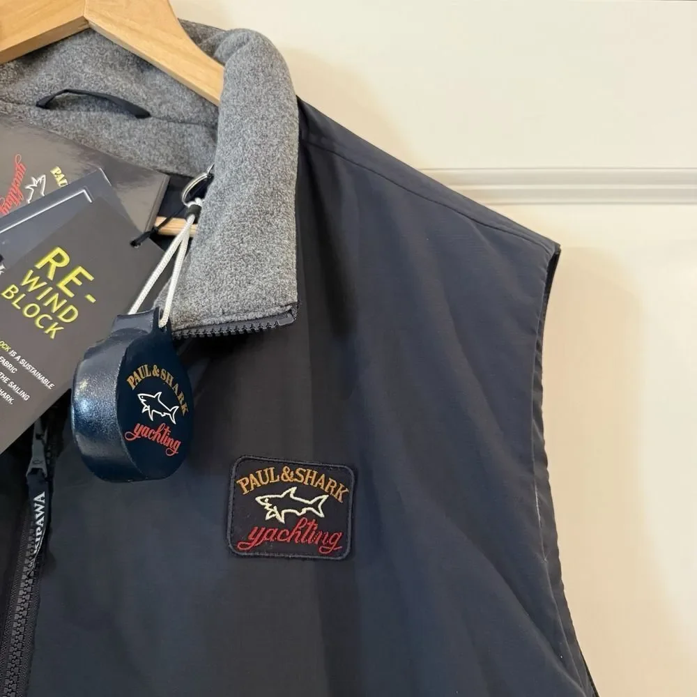 NWT Paul & Shark YACHTING Men's Wind Vest Gillet RE-Wind Block Kipawa 4XL